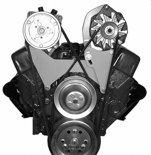 200L SBC Short Water Pump High Alternator Mount