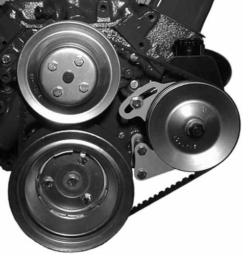 402L Small Block Chevy Long Pump P/S Bracket