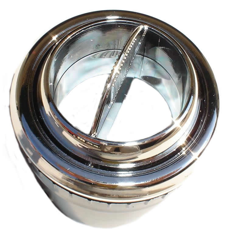 2.5 Inch Chrome Round Vent