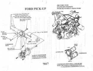 1974 - 1986 6 Cyl 4.9 Liter Engine Compressor Bracket Standard Steering Applications Only