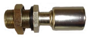 # 8 Single Straight A/C Bulkhead Fitting