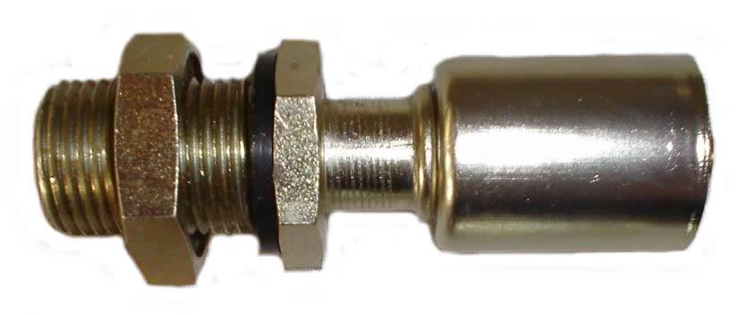 # 10 Single Straight A/C Bulkhead Fitting