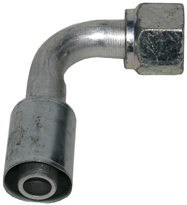 Crimpable 90 Degree Heater Fitting