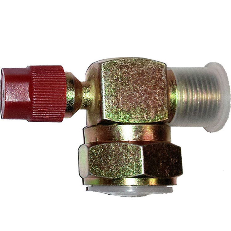 Rotalock Discharge Fitting with R-134a Port