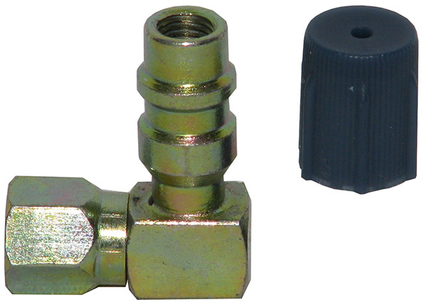 90 Degree R-12 to R-134a Low Side Adapter